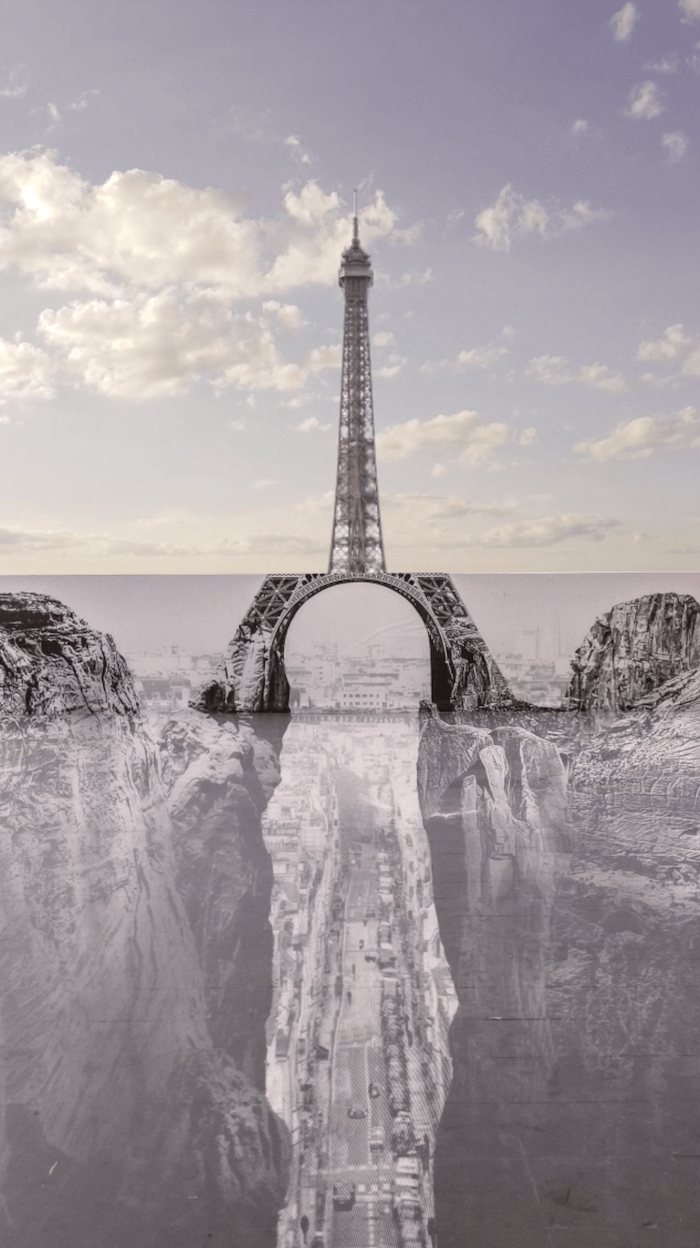 Video originale oeuvre animée JR Tour Eiffel Reels