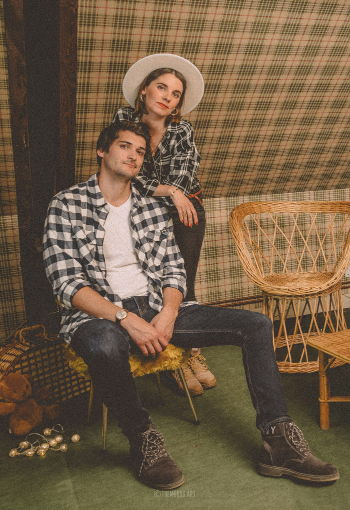 Photo des fondateurs de The MOODS - Art Studio, Clémence & Malik.